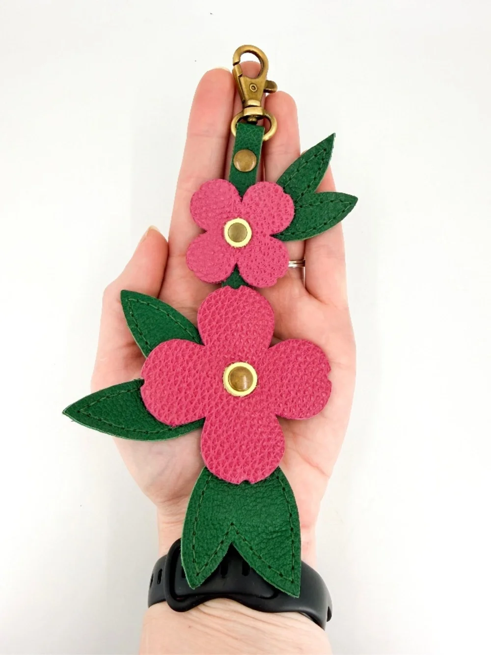 Charlotte, NC Dogwood Flower Flair in Wild Rose Portland Leather Goods